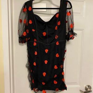 PLT heart mini dress